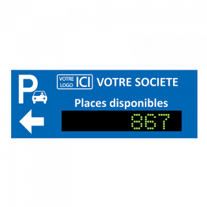 caisson afficheur parking totem