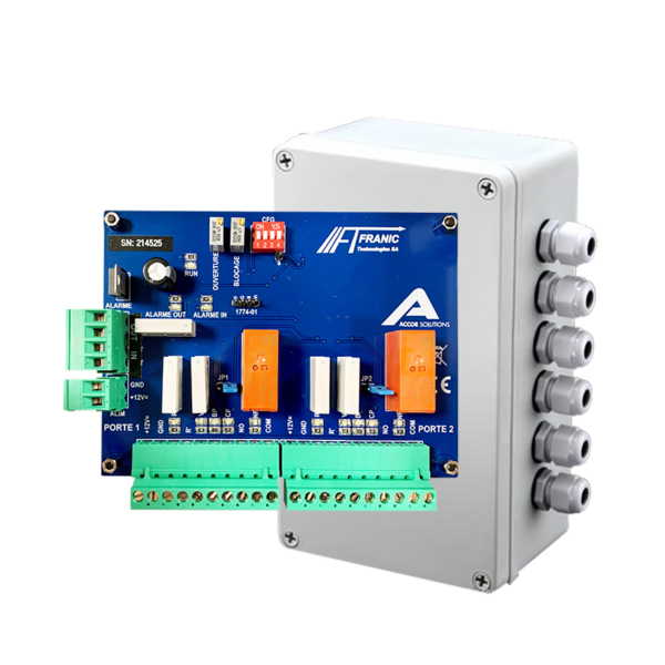 Automate de gestion de 2 portes à effet de SAS interlockage