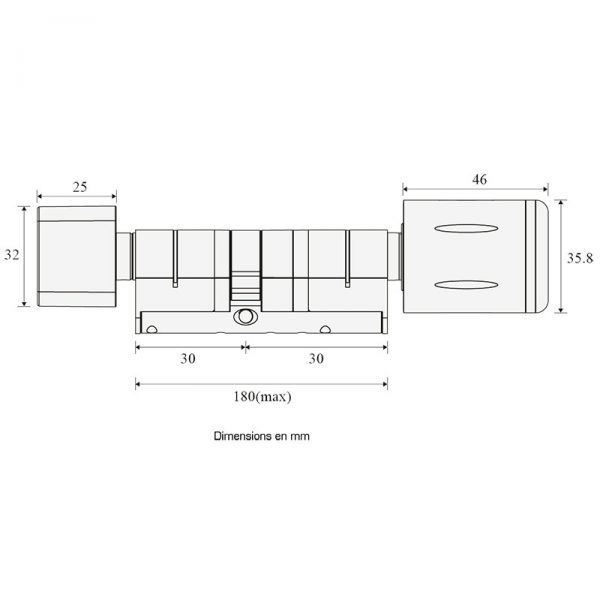 Cylindre autonome mifare waferlock