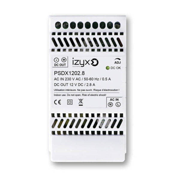 Alimentations électriques modulaires sur rail DIN 12 V IZYX PSDX1202.8 PSDX1203.5 PSDX1205HE