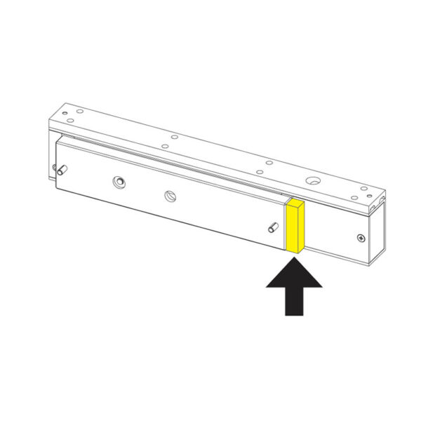 Ventouse électromagnétique EF300CTC-R en applique avec contact REED intégré. Pour toutes les applications intérieures de contrôle d'accès.