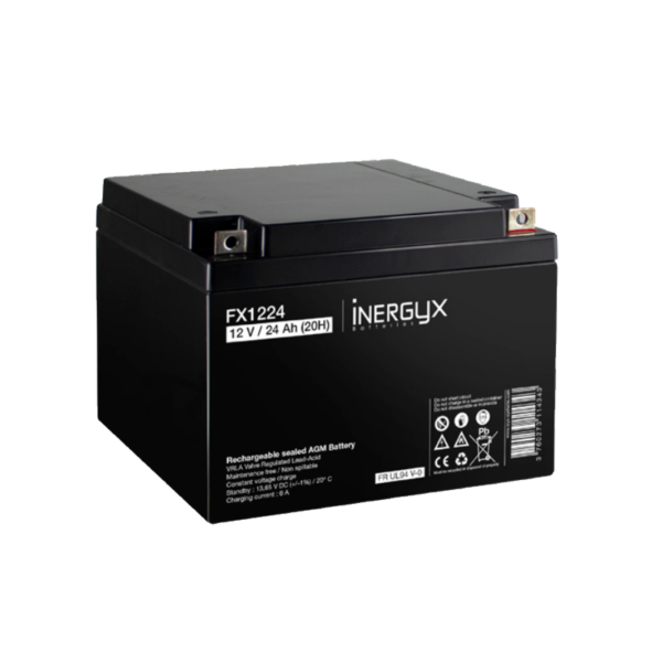 batterie rechargeable VRLA 12 V DC 24 Ah Inergyx Izyx Systems FX1224