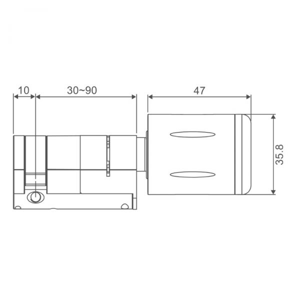 Cylindre autonome mifare waferlock