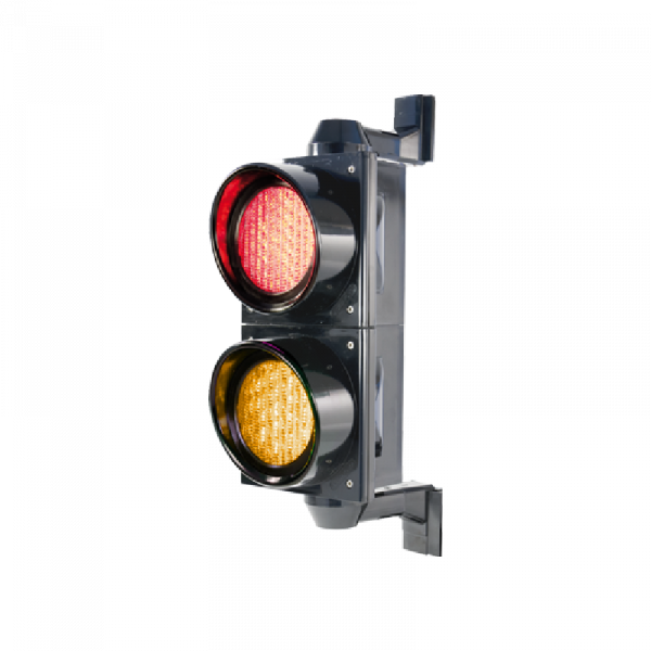 Feux bicolore rouge et orange pour signalisation routière et gestion de rampe diamètre 100 mm