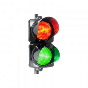 Feux bicolore rouge et vert pour signalisation routière et gestion de rampe diamètre 200 mm