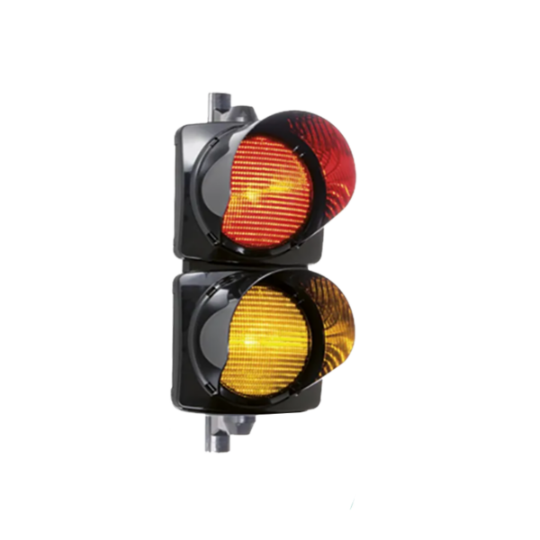 Boitier de feux à la leds bicolore : rouge, orange ou vert pour la signalisation des voies de circulation, applications industrielles, parking