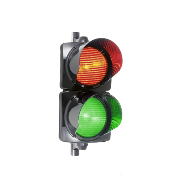 Boitier de feux à la leds bicolore : rouge, orange ou vert pour la signalisation des voies de circulation, applications industrielles, parking