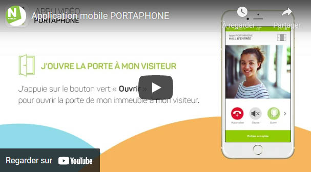 application mobile interphonie Portaphone de Noralsy